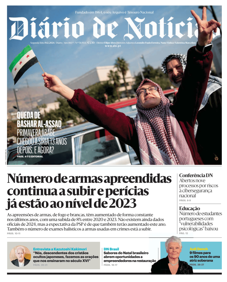 Prima-pagina-Diario de Noticias-edizione-di-oggi-20241209